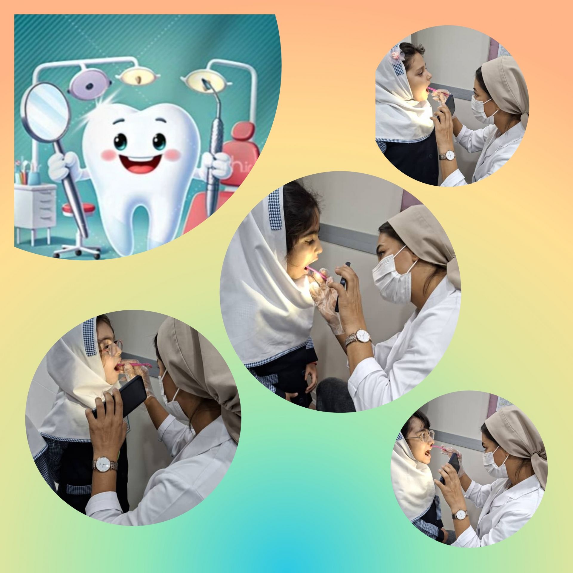 معاینه دندانپزشکی دانش آموزان کلاس دوم (ثنا۲)