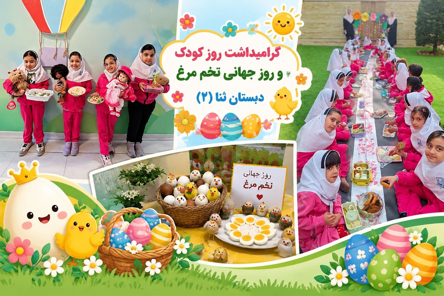 🌈🎈 جشن شادی و سلامتی در دبستان ثنا (۲) 
