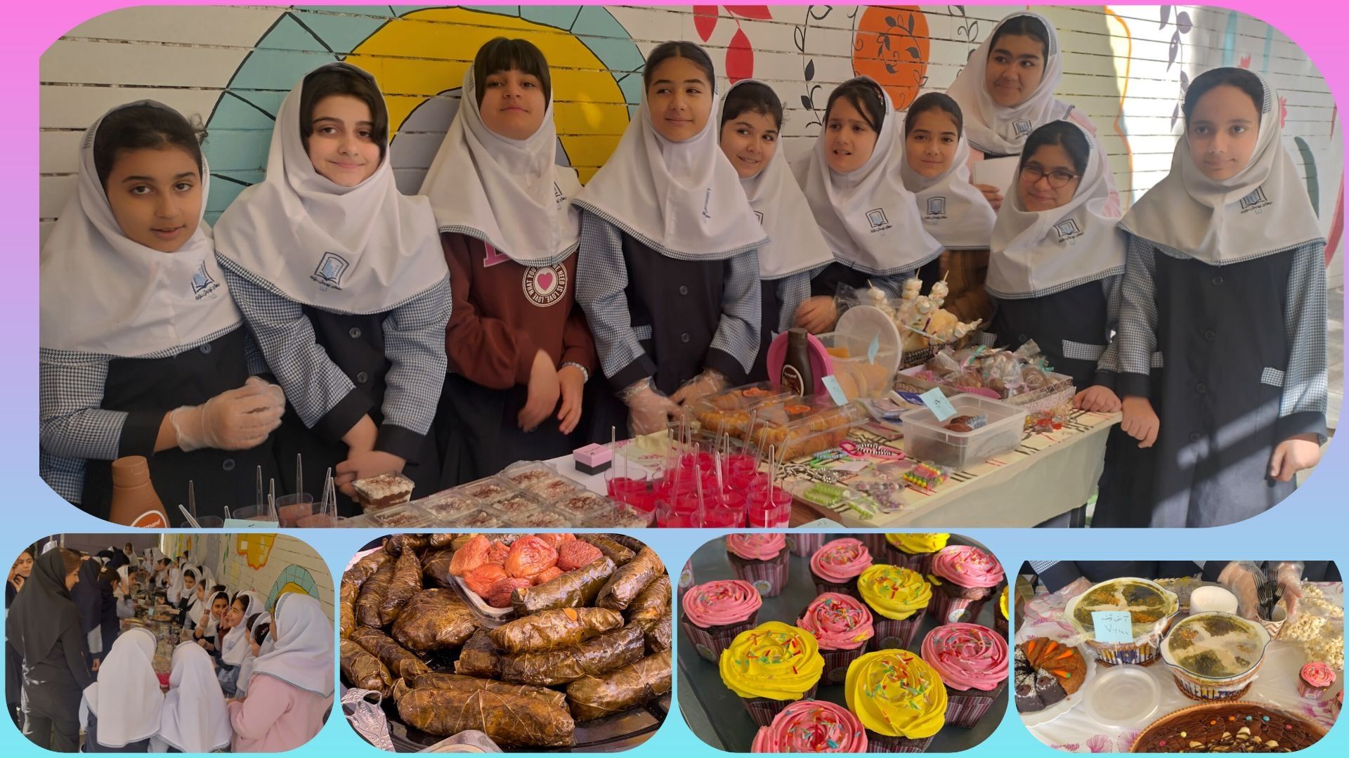 جشنواره غذا و دست سازه های خلاق پایه ی  پنجم